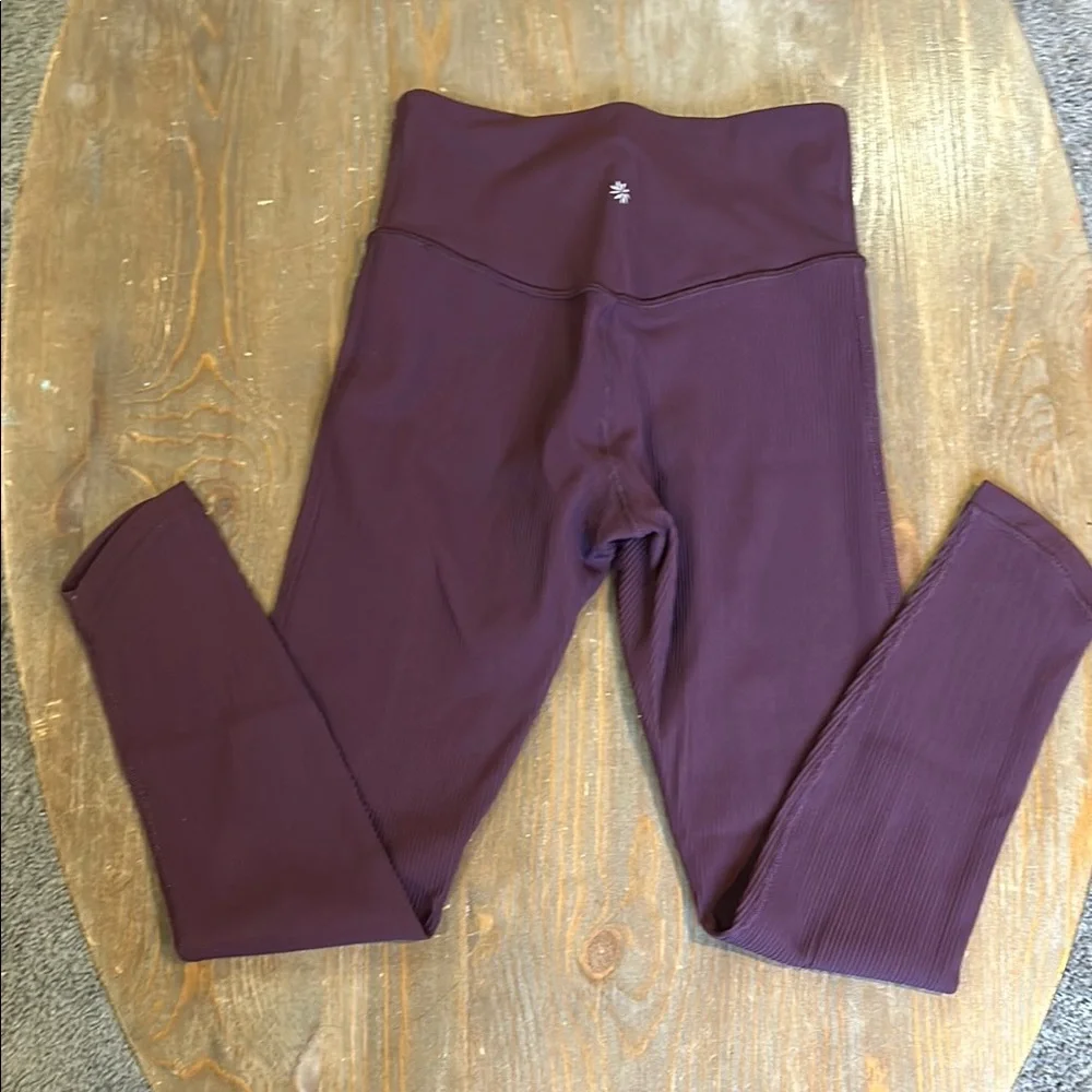 Athleta High-Waisted Plum Leggings - Picture 4 of 5
